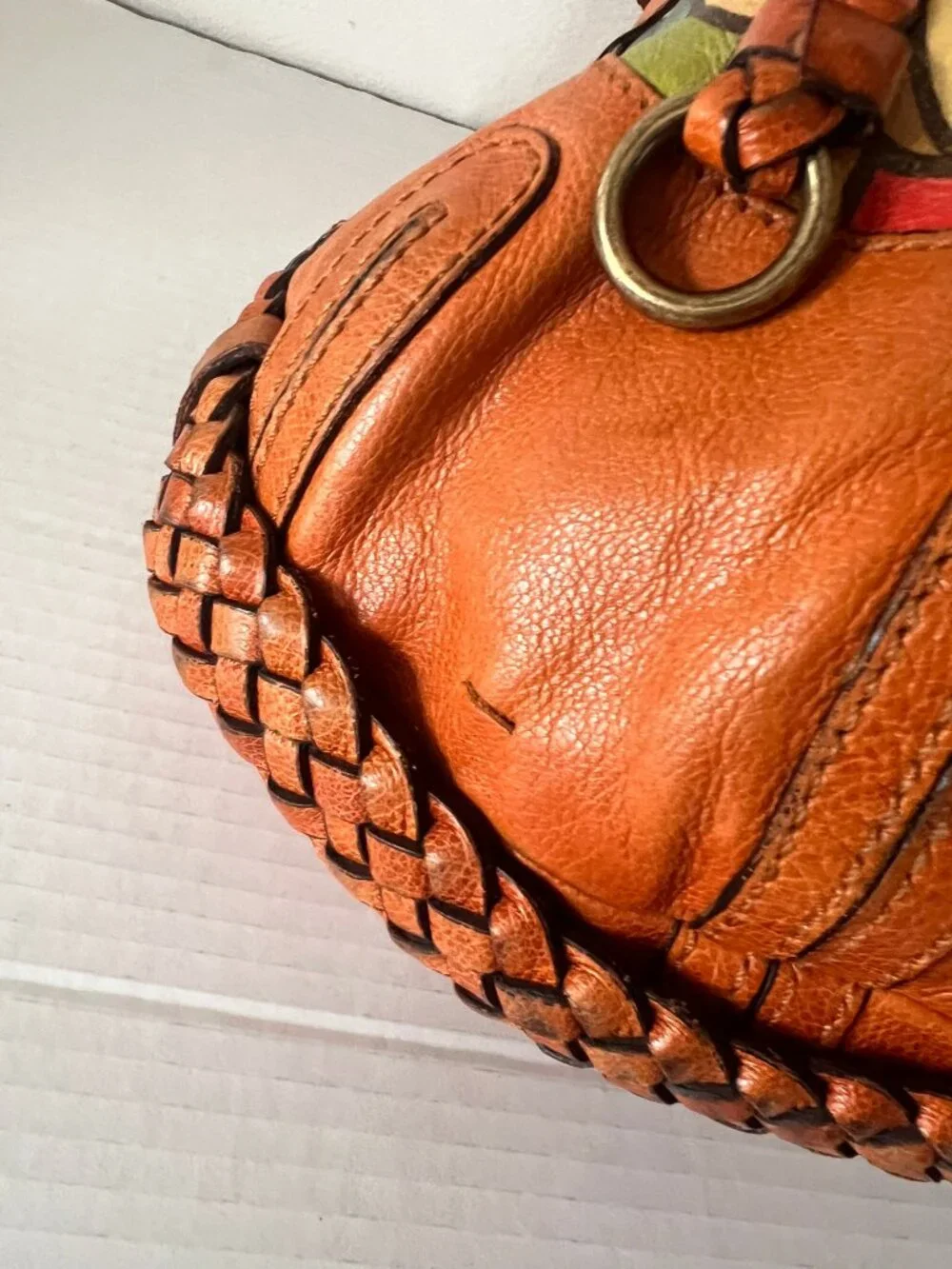 ISABELLA FIORE LOVE DOVE HOBO LEATHER BAG